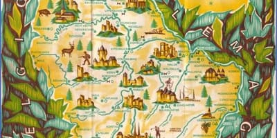 Карта Люксембурга славутасці