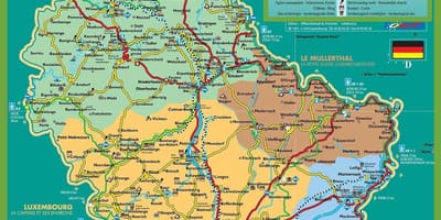 Люксембург карта славутасці